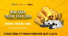 Mua hàng trúng Vàng 9999 cùng Công ty TNHH Thiên Mã quý 4.2019