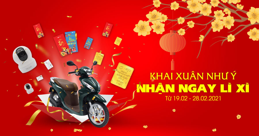 Khai Xuân như ý – Nhận ngay lì xì đầu năm